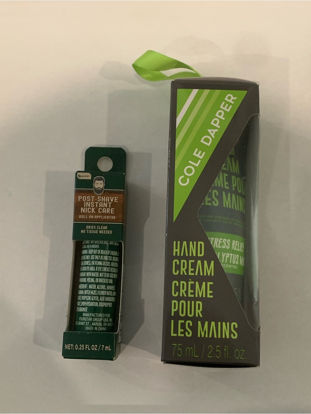 Cole Dapper Hand Cream & Post-Shave Nick Care Duo - Green